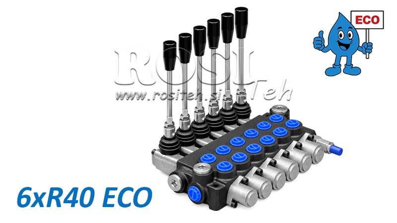DISTRIBUITOR HIDRAULIC MANUAL – 6 SECȚIUNI 6xR40 ECO