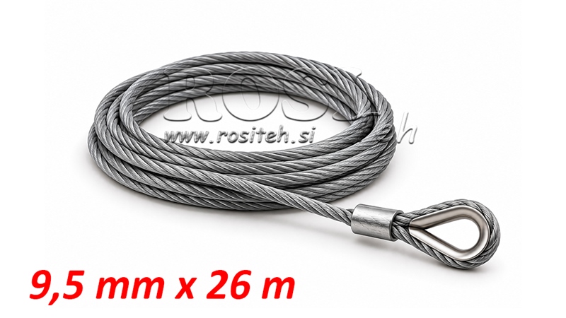 CABLU DE OȚEL PENTRU TROLIU RS-12000 - 5443 kg