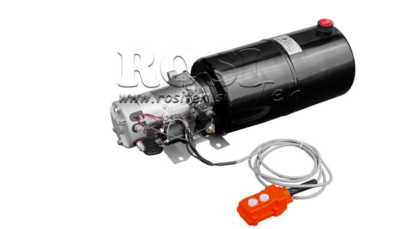 AGREGAT HIDRAULIC MINI 24V DC - 2.2kW = 2.1cc - 12 lit