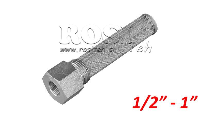 FILTRU DE ȚEAVĂ HIDRAULIC 250u 1/2 - 1