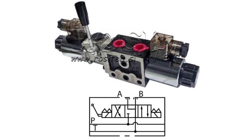 VALVĂ HIDRAULICĂ MANUALĂ ȘI ELECTROMAGNETICĂ YEAT-ASAMBLARE 12V N6