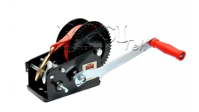 WINCH MANUAL DWK 35 V - 1588 kg - CUREA SINTETICĂ