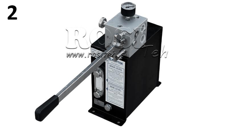 VALVĂ AUTOMATĂ HIDRAULICĂ RVBR PENTRU CILINDRU CU SPRINGĂ CU REZERVOR ȘI MÂNER DE URGENȚĂ