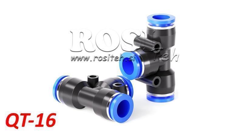 PRIZĂ PNEUMATICĂ T CONECTOR TPA FĂRĂ FILET QT-16