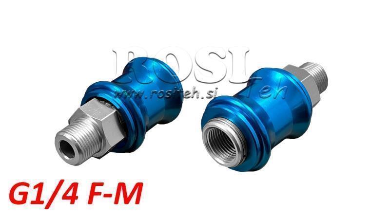 PNEUMATISCHES HANDSCHIEBVENTIL 3/2 PRRS G1/4 F-M