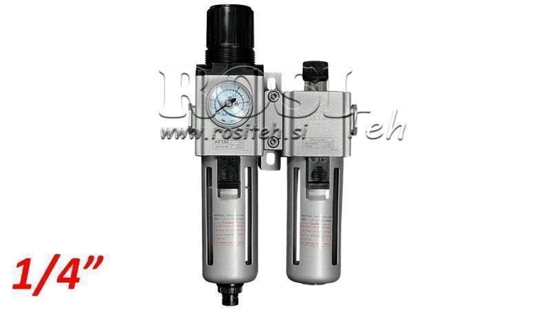 UNITATE DE PREGĂTIRE PNEUMATICĂ 200 G1/4 40µ 0-10b