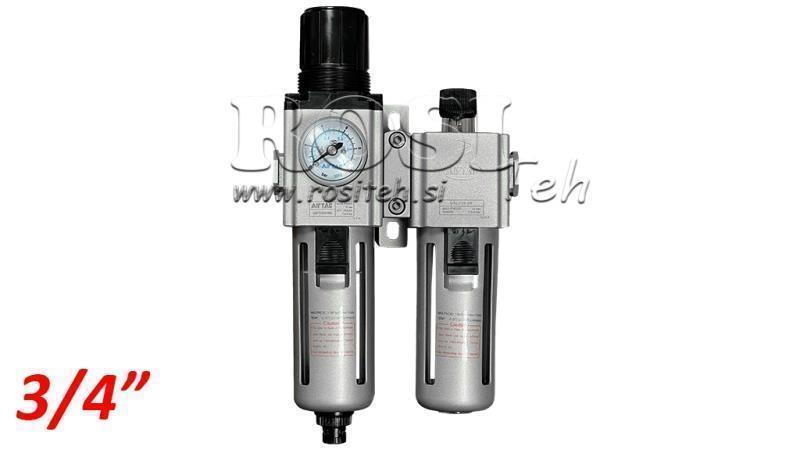 UNITATE DE PREGĂTIRE PNEUMATICĂ 600 G3/4 40µ 0-10b