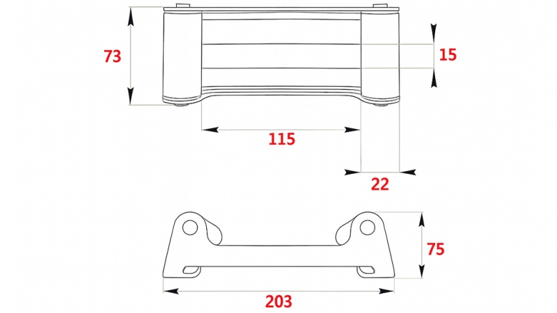 VALJČNO VODILO ZA JEKLENO VRV DWH 4500 HDL