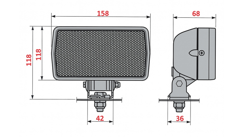 TRAKTOR ARBEIDSLYS COBO HALOGEN