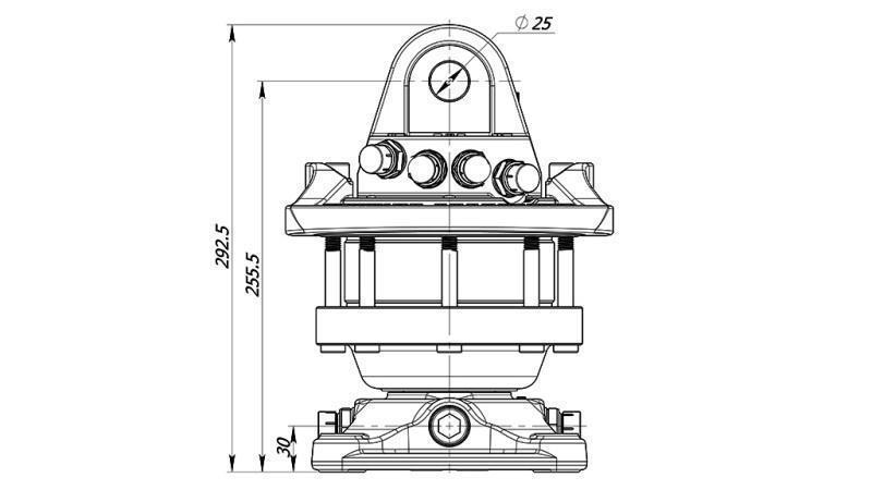 ROTATOR HIDRAULIC 4500/2250 KG CU FLANȘĂ