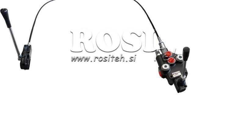 JOYSTICK CU DOUĂ MÂINI 2 m VALVĂ HIDRAULICĂ 1xP40 litri