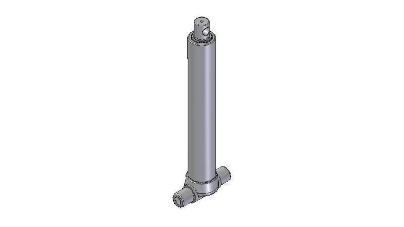 2526F -TELESCOPIC CYLINDER INFERIOR – HOLE 2 STAGES TRAVEL 995 DIAMETER 80