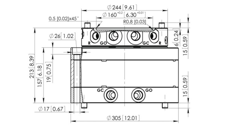 ROTATOR HIDRAULIC CPR8-01 33000-8000 KG