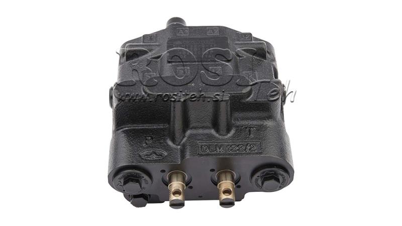 VALVĂ DE CONTROL HIDRAULIC DLM-122/2 2xP80 L/min SENSIBILITATE LA ÎNCĂRCĂTURĂ CU FUNCȚIE FLOAT