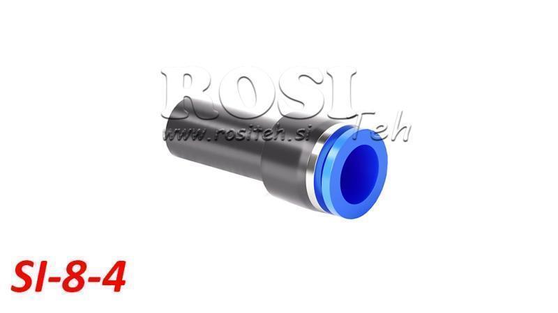 PNEUMATISK PLUG-IN REDUSER TILKOBLING TPA UTEN GJENGER SI-8-4