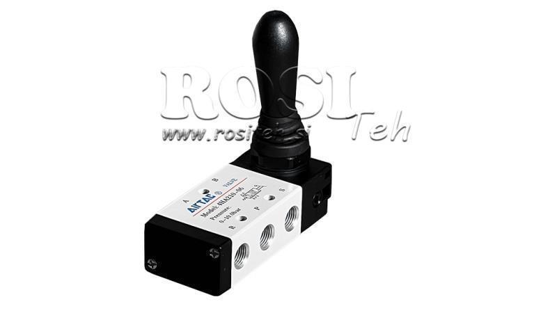 Vana manuală pneumatică 5/3 1/4 PRT-0853-CRR returnare manuală