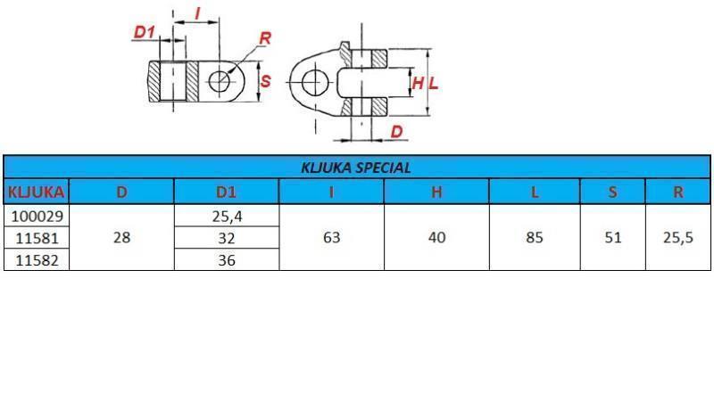 special hook fi32 för draganordning kategori 3