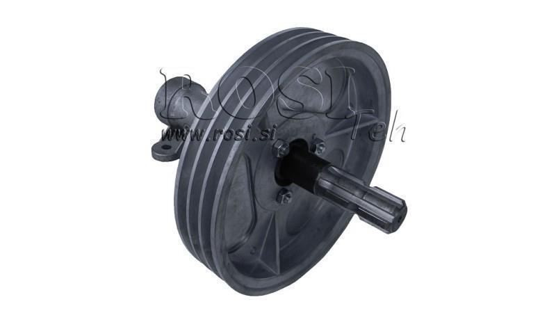 CARDANAKSEL FOR SIRKULÆR SAG MED REMSKIVE 270mm