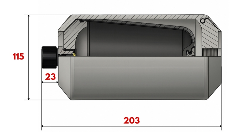 HYDRAULIC ACCUMULATOR 1 LIT - M18x1,5