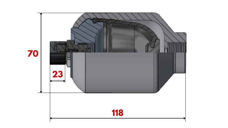 HYDROSPEICHER 0,15 LIT - M18x1,5