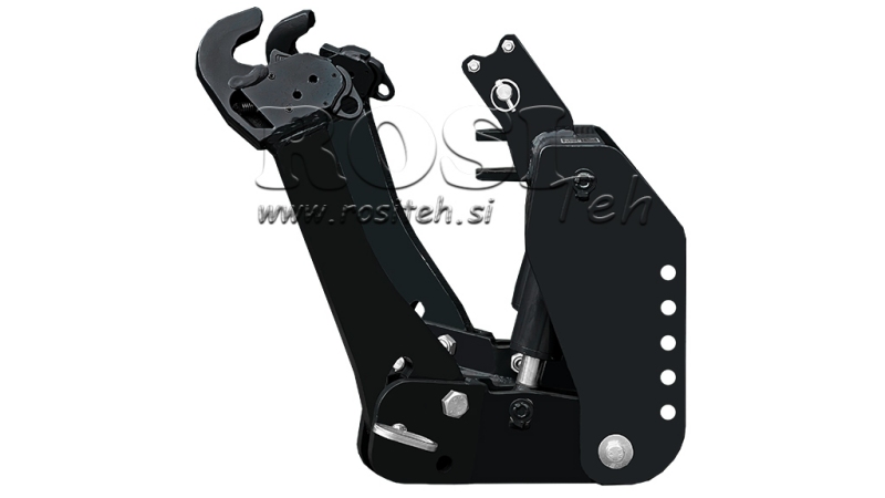 TIRANȚI FRONTALI UNIVERSALI PENTRU TRACTOR CAT.2 1500KG NEGRU (RAL 9005)