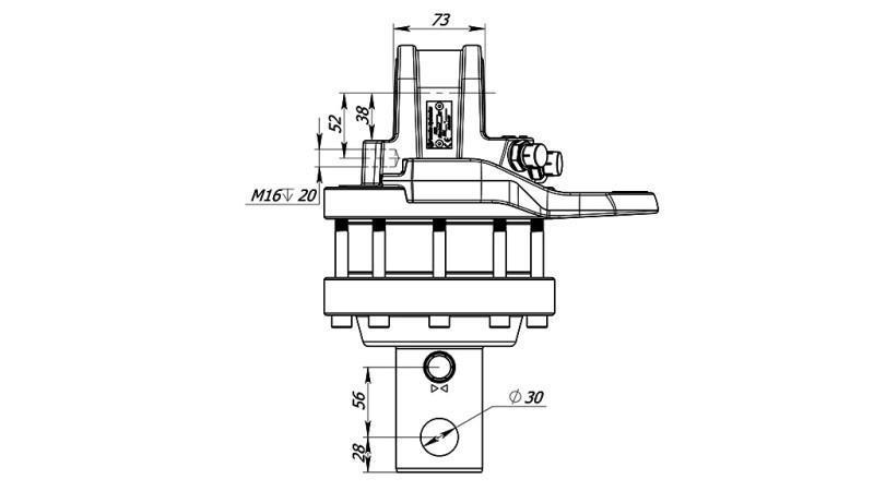 ROTATOR HIDRAULIC 5500/3250 KG CU AX