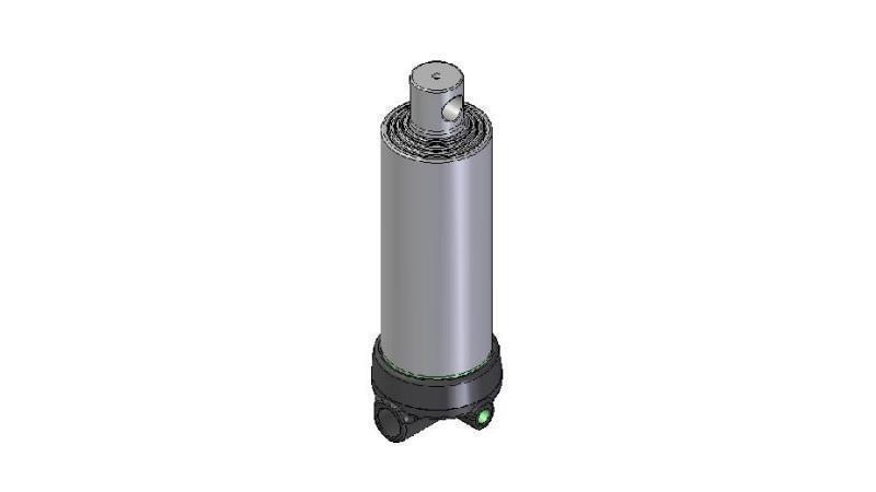 3644F -TELESCOPIC CYLINDER HOLE - HOLE 4 DEGREES STROKE 1050 FI 124