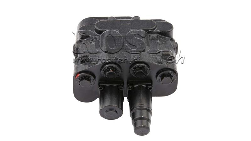 VALVĂ DE CONTROL HIDRAULIC DLM-122/2 2xP80 L/min SENSIBILITATE LA ÎNCĂRCĂTURĂ CU FUNCȚIE FLOAT