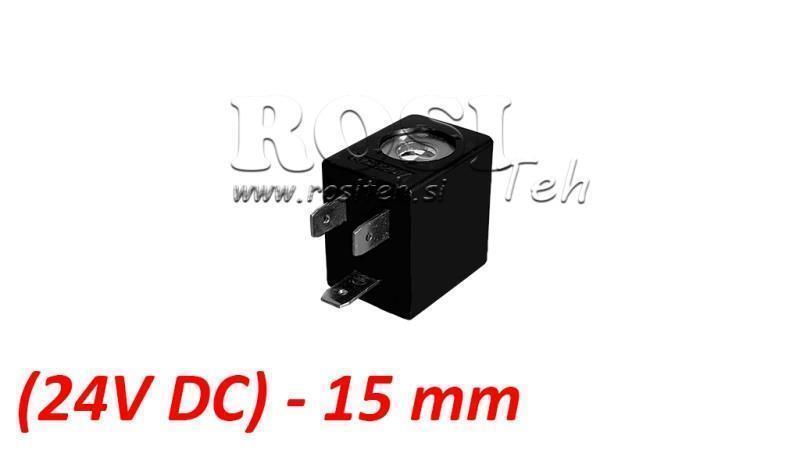(15) EL. MAG. COIL 24V DC 2.5W FOR PNEUMATIC VALVE 1/8