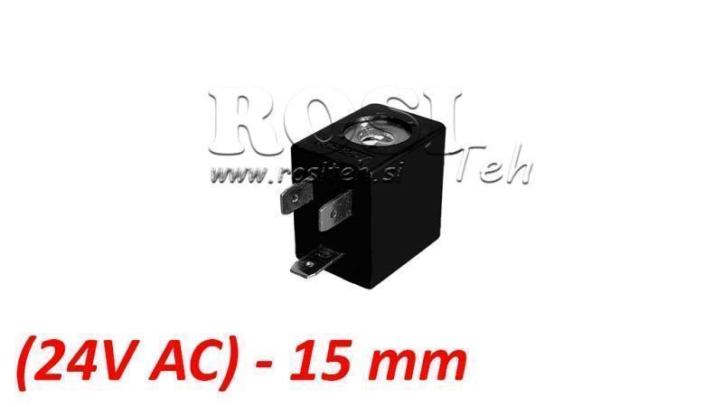 (15) COIL MAG. EL. 24V AC 4VA PENTRU VALVĂ PNEUMATICĂ 1/8