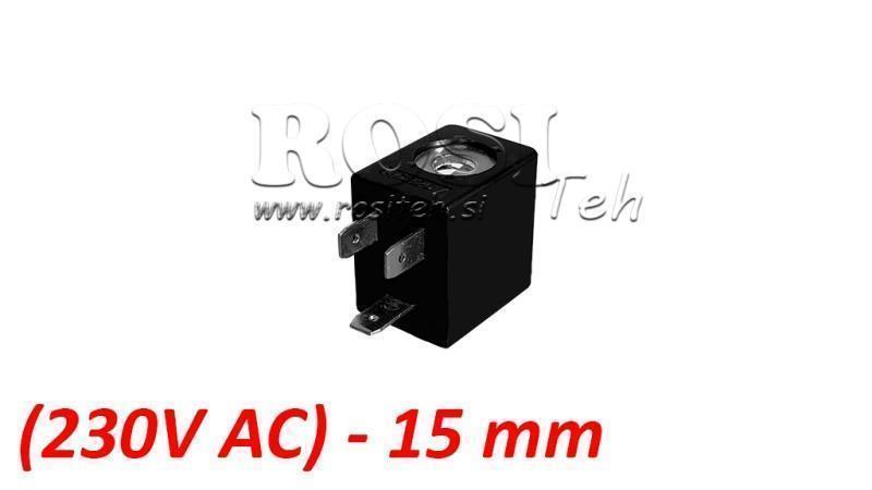 (15) BOBINĂ EL. MAG. 230V AC 3.5VA PENTRU VALVĂ PNEUMATICĂ 1/8