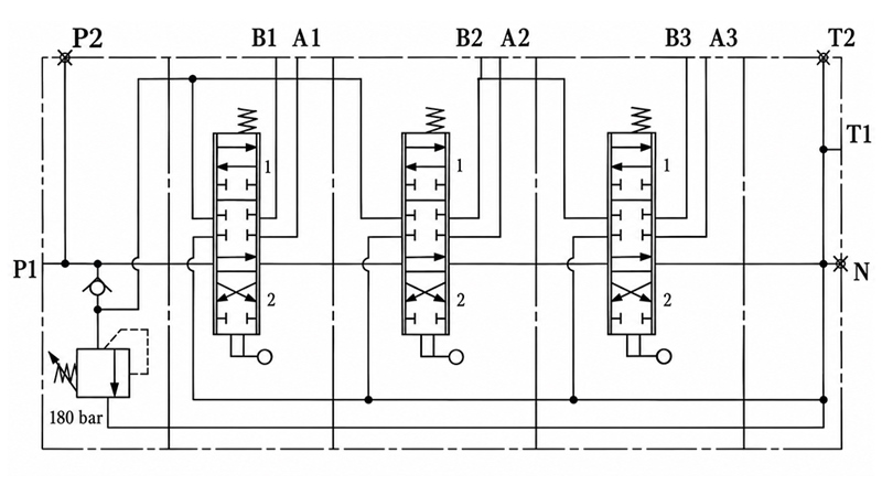 MANUAL SUPAPĂ HIDRAULICĂ MONOBLOC 3xZ80
