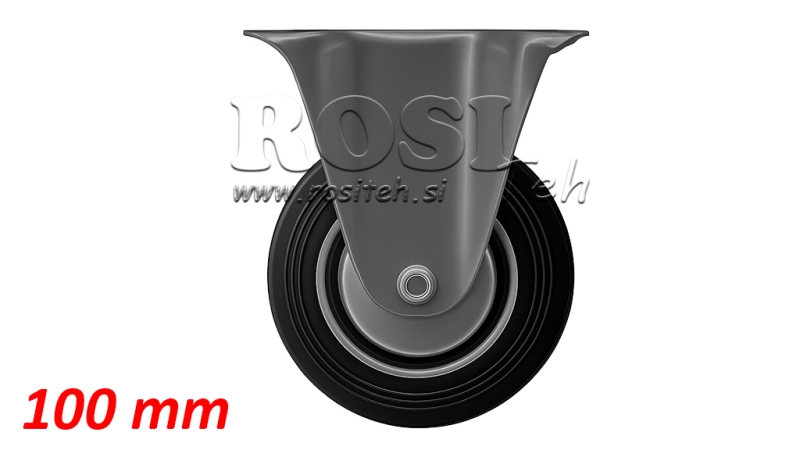 ROATA 100mm CU BAZĂ FIXĂ