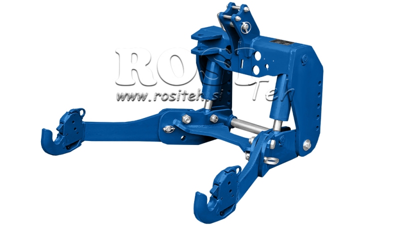 UNIVERSAL KIT FRONT HYDRAULICS 2KAT FOR TRACTOR 1500KG - BLUE (RAL 5017)
