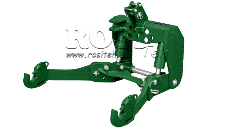 KIT UNIVERSEL HYDRAULIQUE FRONTAL ( AVANT) 2 EME CATEGORIE POUR TRACTEUR 1500KG - VERT (RAL 6001)