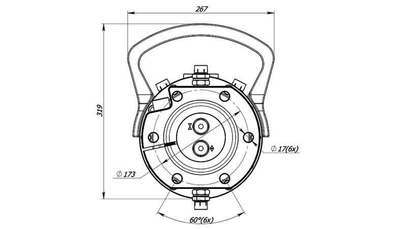 ROTATOR HIDRAULIC 12000/6000 KG CU FLANȘĂ