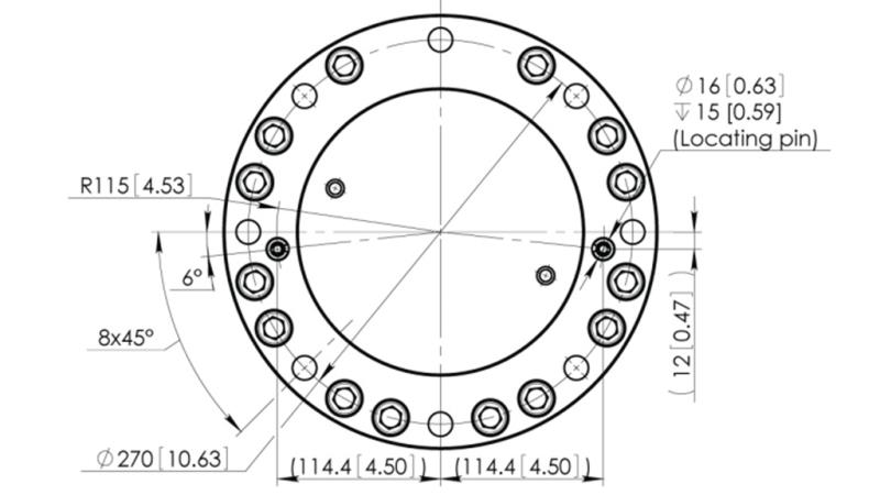 ROTATOR HIDRAULIC CPR8-01 33000-8000 KG