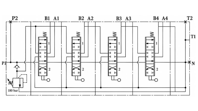 MANUAL SUPAPĂ HIDRAULICĂ MONOBLOC 4xP120