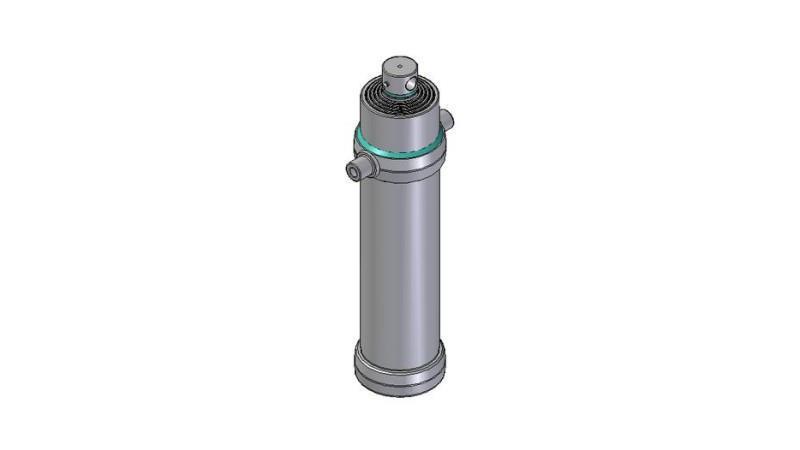 5012F -TELESCOPISK CYLINDER STANDARD/HUL 5 TRIN SLAG 2740 FI 190