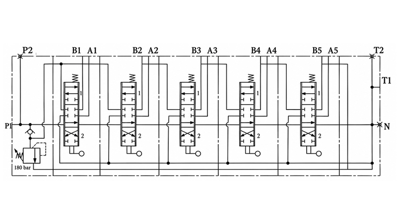 MANUAL SUPAPĂ HIDRAULICĂ MONOBLOC 5xZ80