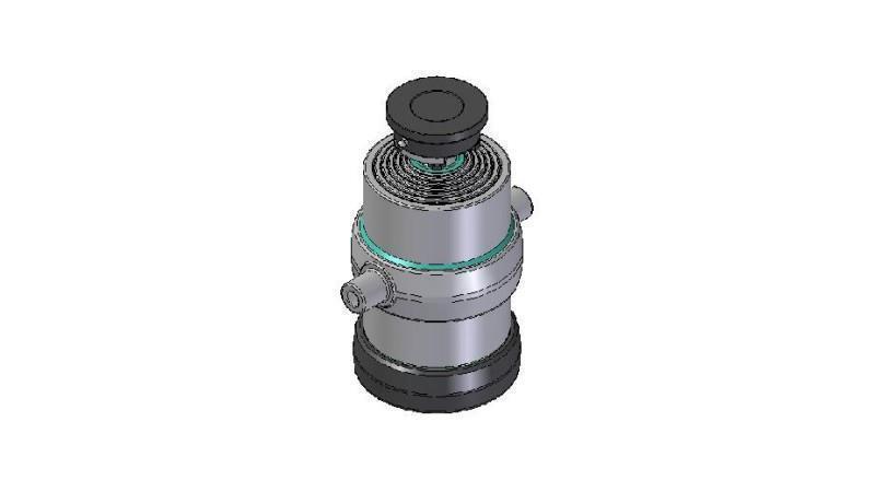 6051S -TELESCOPIC CYLINDER STANDARD/BALL 6 STAGE SLAG 1505 DIAMETER 215