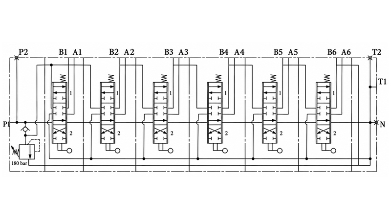 MANUAL SUPAPĂ HIDRAULICĂ MONOBLOC 6xZ80
