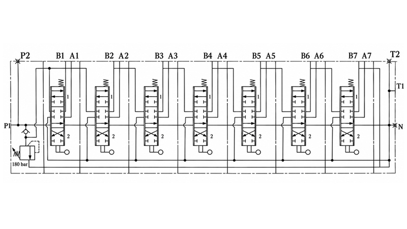 MANUAL SUPAPĂ HIDRAULICĂ MONOBLOC 7xZ50