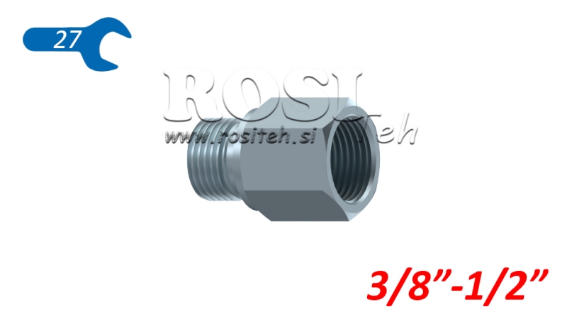 HYDRAULISK ADAPTER HAN-HUN 3/8-1/2