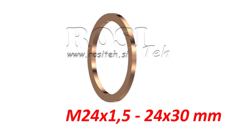 ȘA DINTRE COPPER M24X1.5 - 24X30 MM
