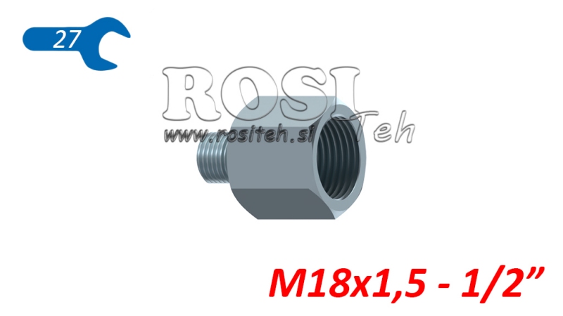 ADAPTATOR HIDRAULIC MASCUL-FEMEIE 18X1.5-1/2