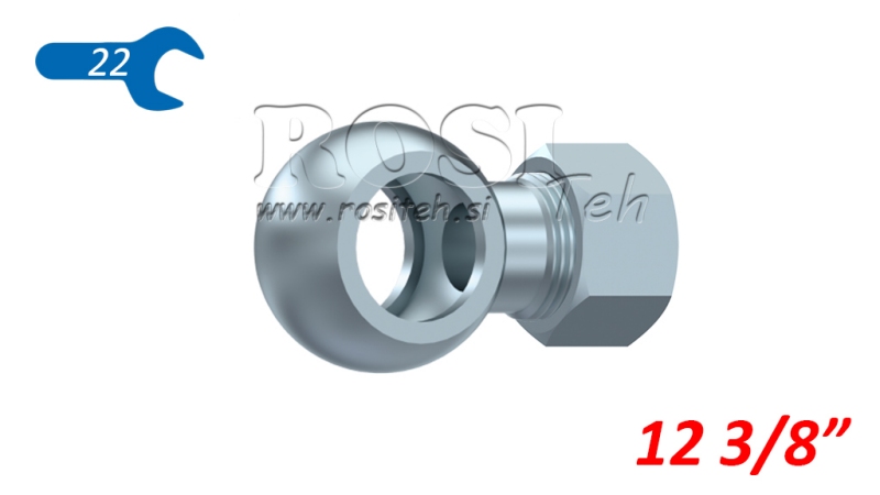 FURTUN METALIC BANJO 3/8 CU NUT