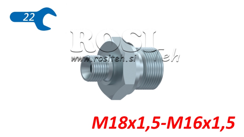 HYDRAULIC REDUCER M18X1.5-M16X1.5