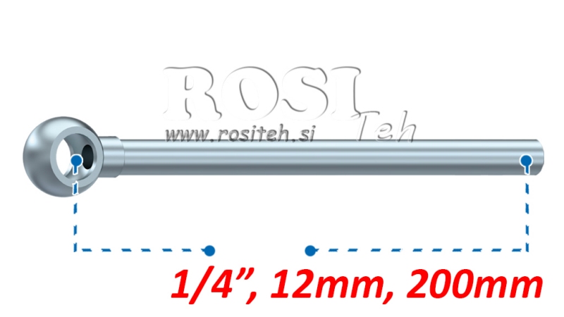 METALL SLANGE BANJO 12mm 1/4 200mm