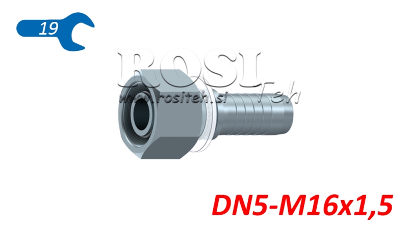 CONEXIUNE HIDRAULICĂ DKOS 8 CU FEMEIE DN5-M16X1,5